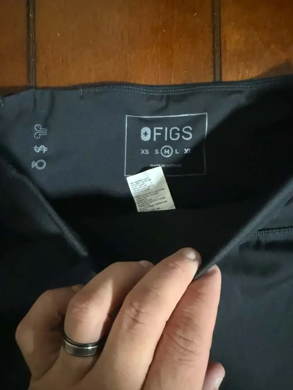 FIGS Women's High-Waisted Activewear Bike Shorts with Side Pockets